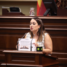 Cristina Calero durante su intervención