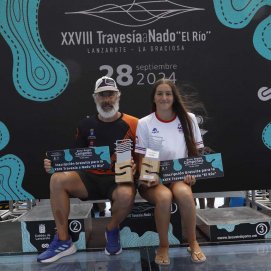 Natalia Sasu y Juan Carlos Vallejo, vencedores de la XXVIII Travesía a Nado “El Río”