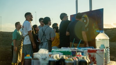 Desidia y Ars Magna dedican un taller de murales a la Asociación Tinguafaya