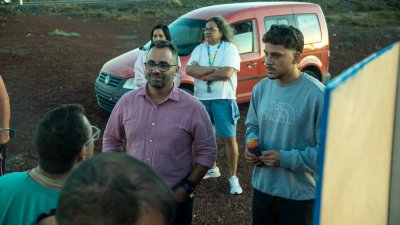 Desidia y Ars Magna dedican un taller de murales a la Asociación Tinguafaya
