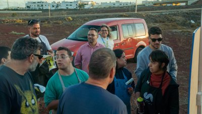 Desidia y Ars Magna dedican un taller de murales a la Asociación Tinguafaya