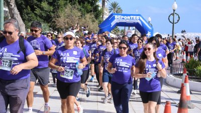 XIII Carrera Contra la Violencia de Género en Arrecife. Foto: La Voz