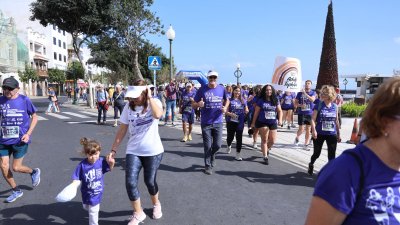 XIII Carrera Contra la Violencia de Género en Arrecife. Foto: La Voz
