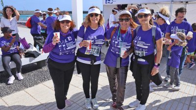 XIII Carrera Contra la Violencia de Género en Arrecife. Foto: La Voz