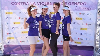 XIII Carrera Contra la Violencia de Género en Arrecife. Foto: La Voz