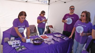 XIII Carrera Contra la Violencia de Género en Arrecife. Foto: La Voz