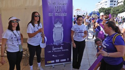 XIII Carrera Contra la Violencia de Género en Arrecife. Foto: La Voz