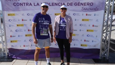XIII Carrera Contra la Violencia de Género en Arrecife. Foto: La Voz