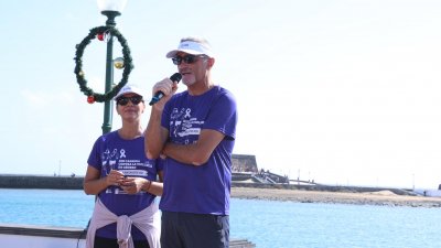 XIII Carrera Contra la Violencia de Género en Arrecife. Foto: La Voz