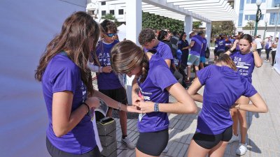 XIII Carrera Contra la Violencia de Género en Arrecife. Foto: La Voz