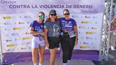 XIII Carrera Contra la Violencia de Género en Arrecife. Foto: La Voz
