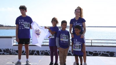 XIII Carrera Contra la Violencia de Género en Arrecife. Foto: La Voz