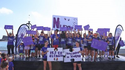 XIII Carrera Contra la Violencia de Género en Arrecife. Foto: La Voz