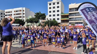 XIII Carrera Contra la Violencia de Género en Arrecife. Foto: La Voz