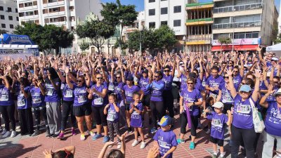 XIII Carrera Contra la Violencia de Género en Arrecife. Foto: La Voz