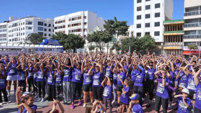 XIII Carrera Contra la Violencia de Género en Arrecife. Foto: La Voz
