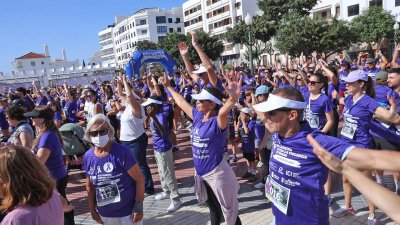 XIII Carrera Contra la Violencia de Género en Arrecife. Foto: La Voz