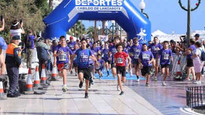 XIII Carrera Contra la Violencia de Género en Arrecife. Foto: La Voz