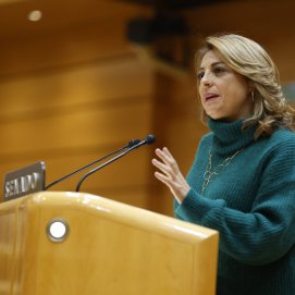 Cristina Valido en el Senado el pasado mes de enero. Foto: CC. 