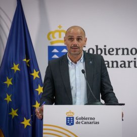El portavoz del Ejecutivo Canario, Alfonso Cabello (CC).