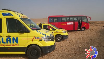 Emerlan, la UME y el GES llevan a cabo entrenamientos conjuntos en Fuerteventura