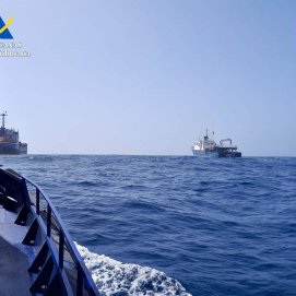 Intervenido en aguas al noreste de Canarias un carguero que transportaba 4.000 kilos de cocaína