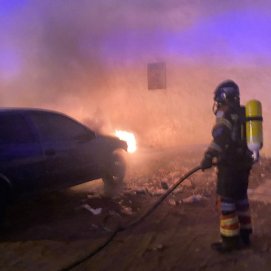 Incendio de un vehículo en Arrecife