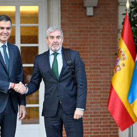 Encuentro entre Pedro Sánchez y Fernando Clavijo