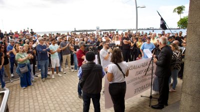 Manifestación de autónomos en Arrecife