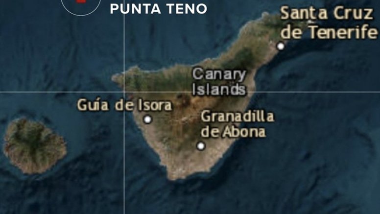 Zona donde cayó al mar el pasajero