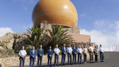 Inauguración del nuevo radar LRR en Peñas del Chache