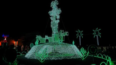 Belén y encendido de Tinajo. Fotos: La Voz.
