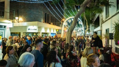 Inauguración del Belén de Arrecife en el Mercadillo. Fotos: Ayuntamiento de Arrecife.