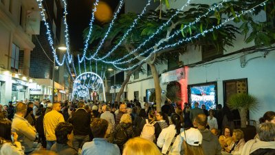 Inauguración del Belén de Arrecife en el Mercadillo. Fotos: Ayuntamiento de Arrecife.