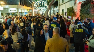 Inauguración del Belén de Arrecife en el Mercadillo. Fotos: Ayuntamiento de Arrecife.
