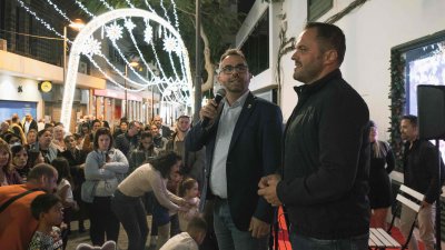 Inauguración del Belén de Arrecife en el Mercadillo. Fotos: Ayuntamiento de Arrecife.