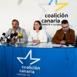 Rueda de prensa de CC para pedir la dimisión de Loly Corujo