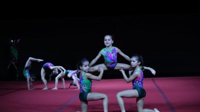 Festival de Gimnasia de Navidad. Foto: La Voz