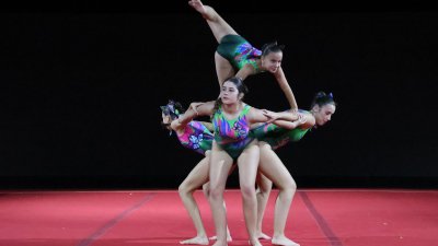 Festival de Gimnasia de Navidad. Foto: La Voz