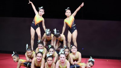 Festival de Gimnasia de Navidad. Foto: La Voz