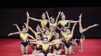 Festival de Gimnasia de Navidad. Foto: La Voz