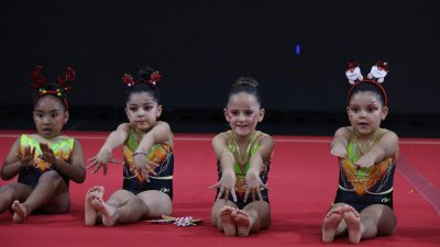 Festival de Gimnasia de Navidad. Foto: La Voz