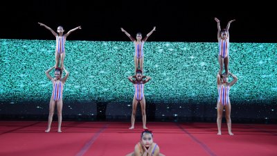 Festival de Gimnasia de Navidad. Foto: La Voz