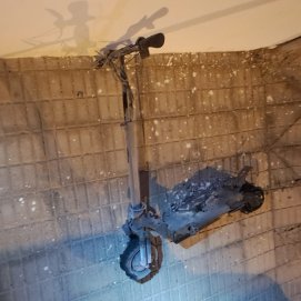 Patinete incendiado