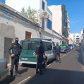 Agentes de la Guardia Civil durante la operación. Foto: La Voz