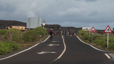 Lanzarote se pinta de verde tras el paso de las últimas lluvias. Foto: Andrea Domínguez.