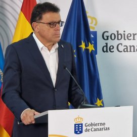Manuel Miranda durante la rueda de prensa del Consejo de Gobierno