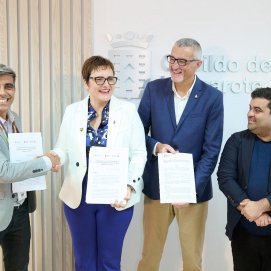 Firma del pacto contra los discursos de odio en Lanzarote.