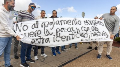 Protestas de pescadores en Lanzarote