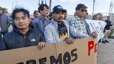 Protestas de pescadores en Lanzarote
